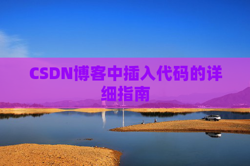 CSDN博客中插入代码的详细指南